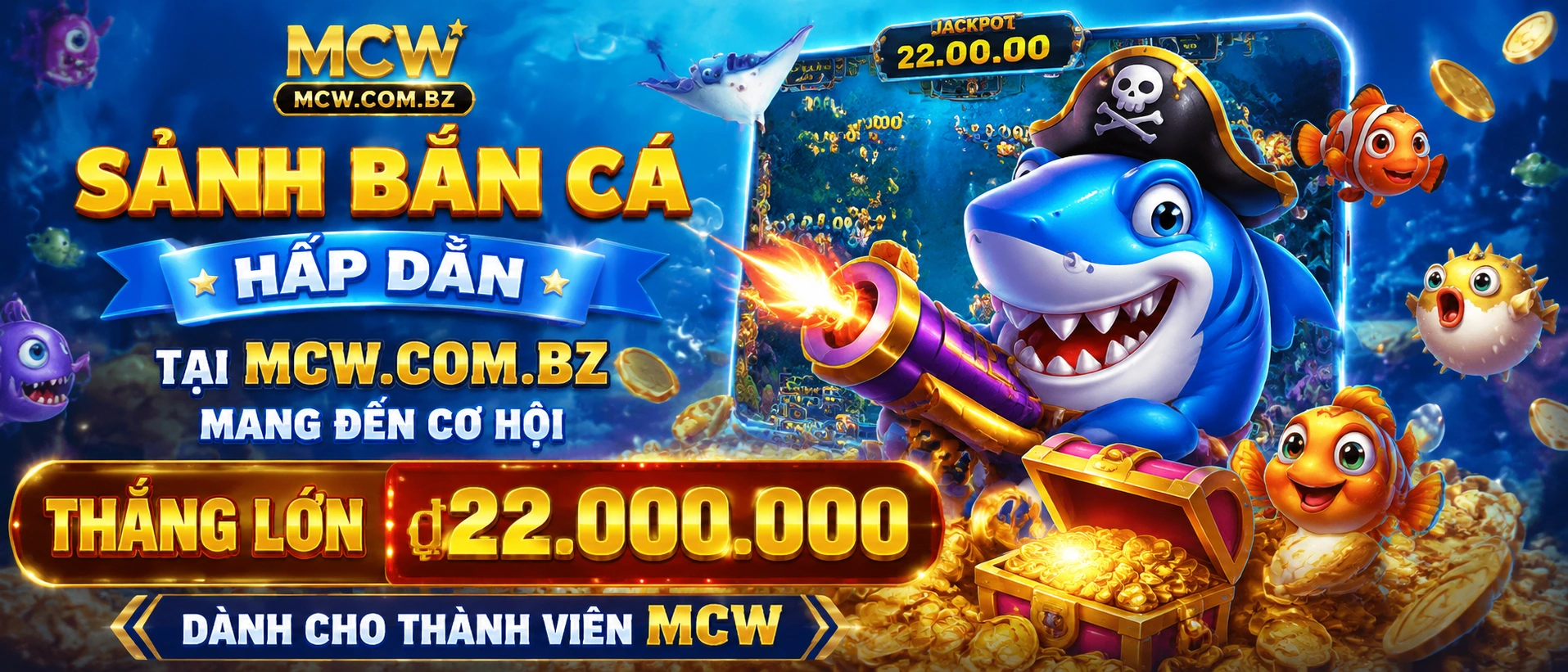 Featured fishing game interface